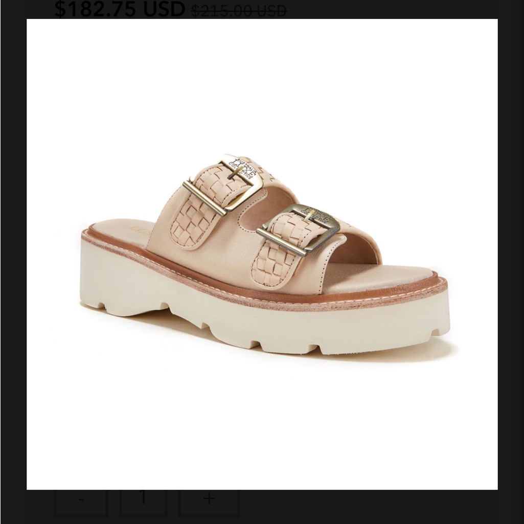 Australia Luxe Collective Ahoy Platform Slide Sandal Natural